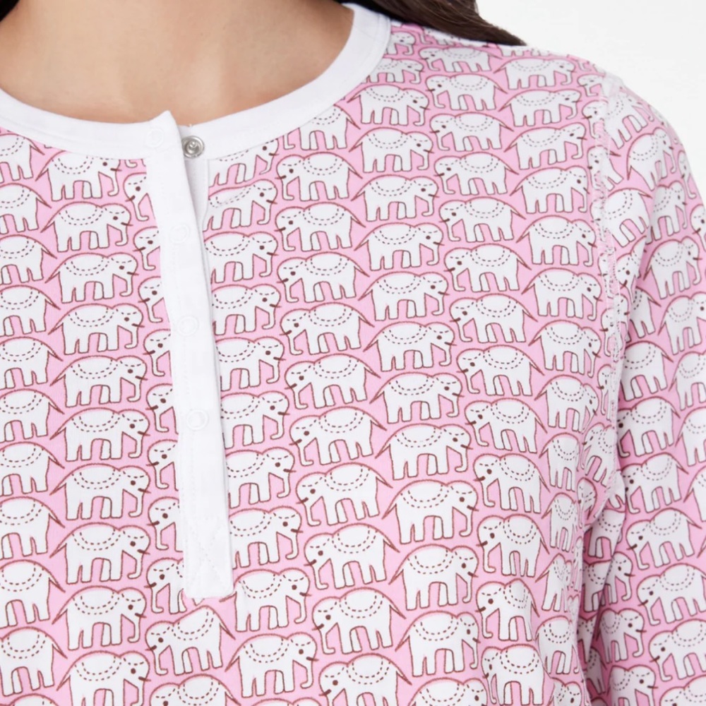 Roller Rabbit pink hathi pajamas!